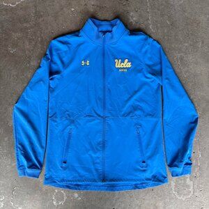 Under Armour UCLA Rowing Zip Up Performance Jacket • Blue Yellow • Size M
